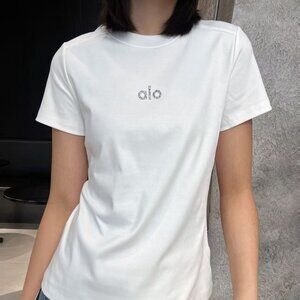 alo 2026 New Fashion Rhinestone T-Shirt